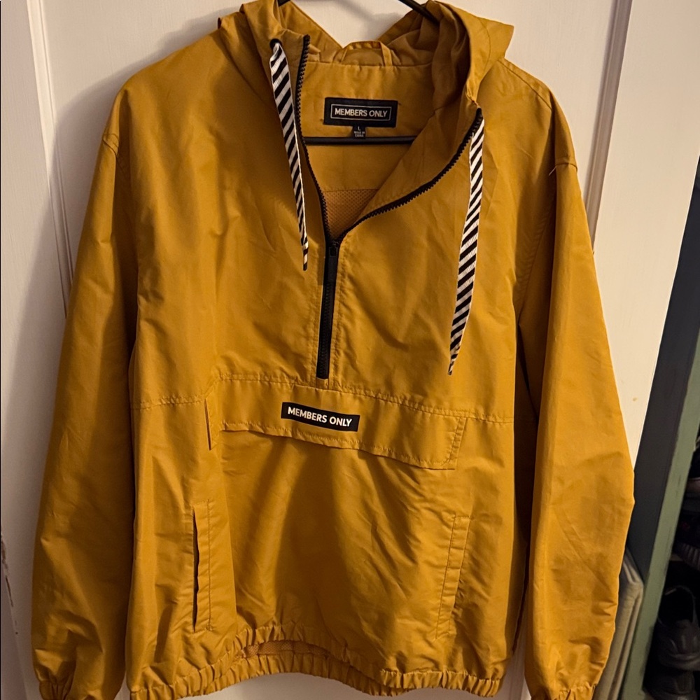 Members Only Yellow Windbreaker